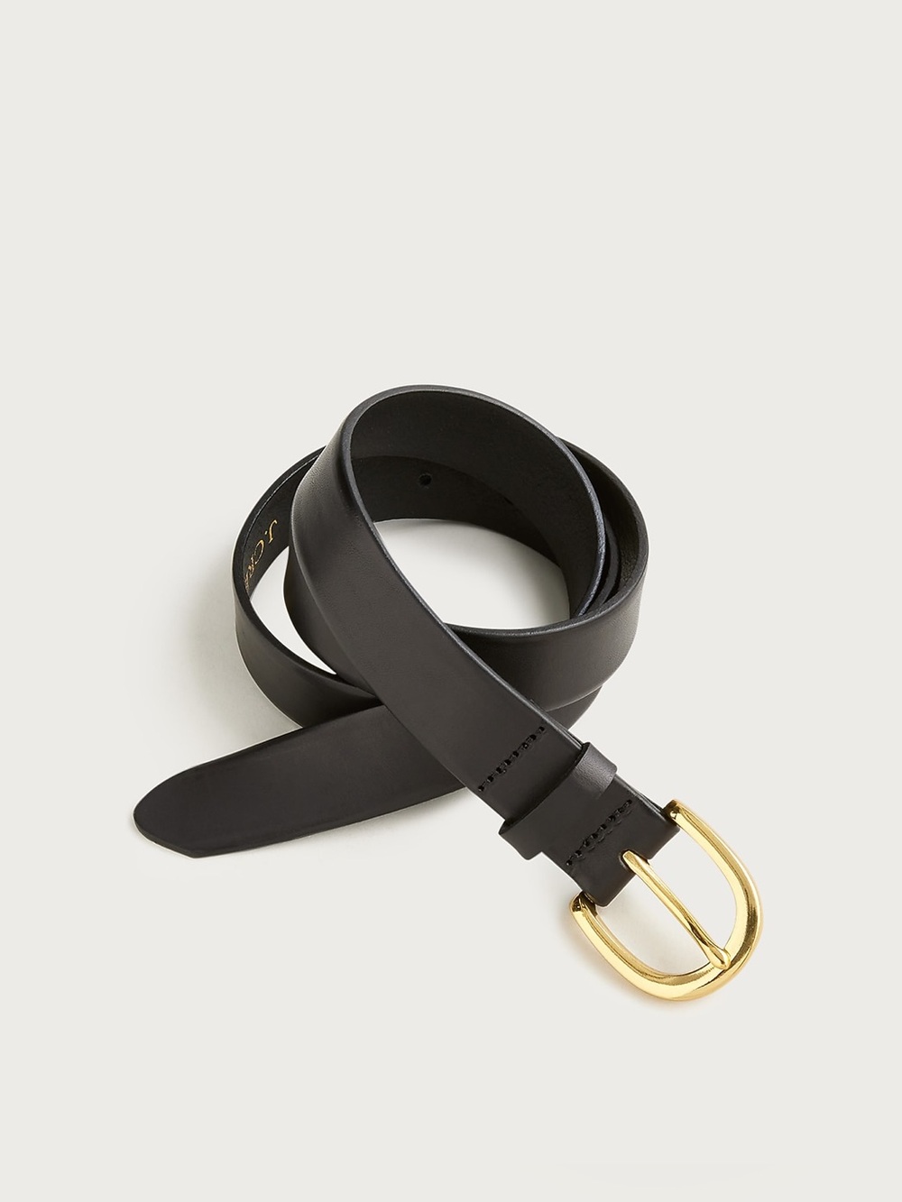 J. Crew Women’s XL Classic belt in Italian leather Black essential everyday gold
